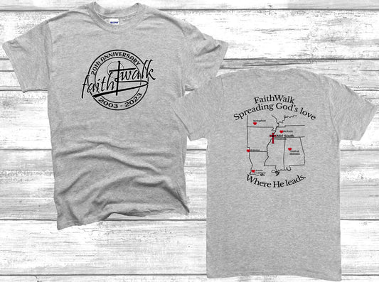 FaithWalk 20th Anniversary Shirt 2023
