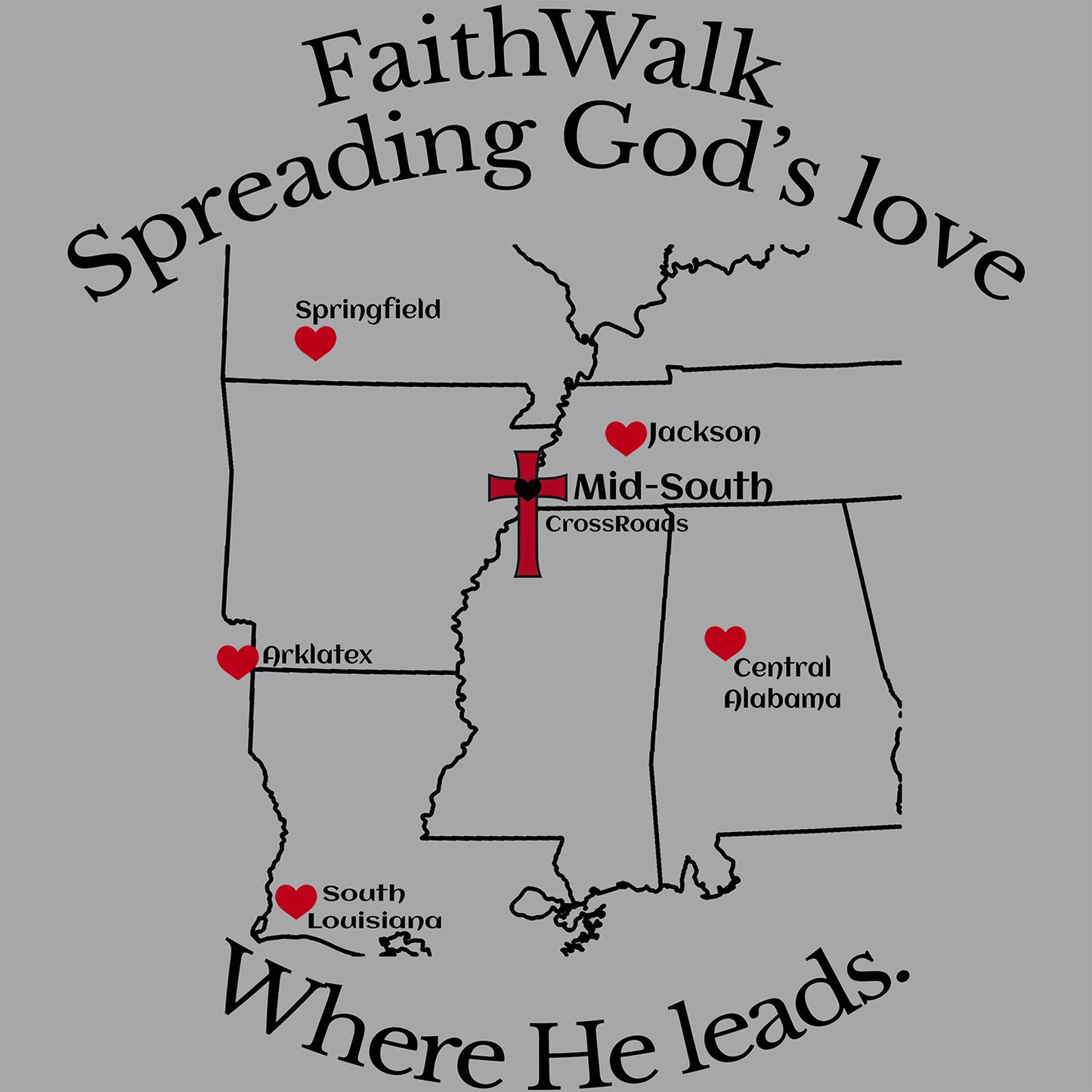 FaithWalk 20th Anniversary Shirt - back