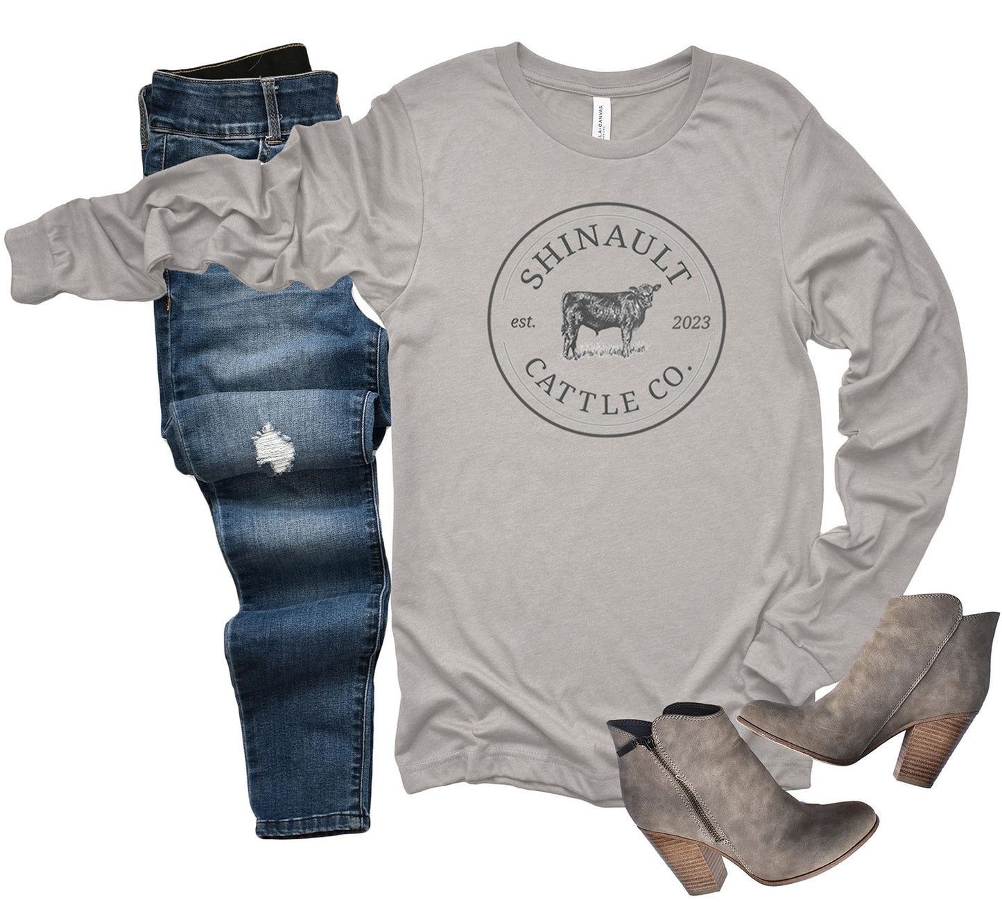 Heather Stone Shinault Cattle Co. Long Sleeve tshirt