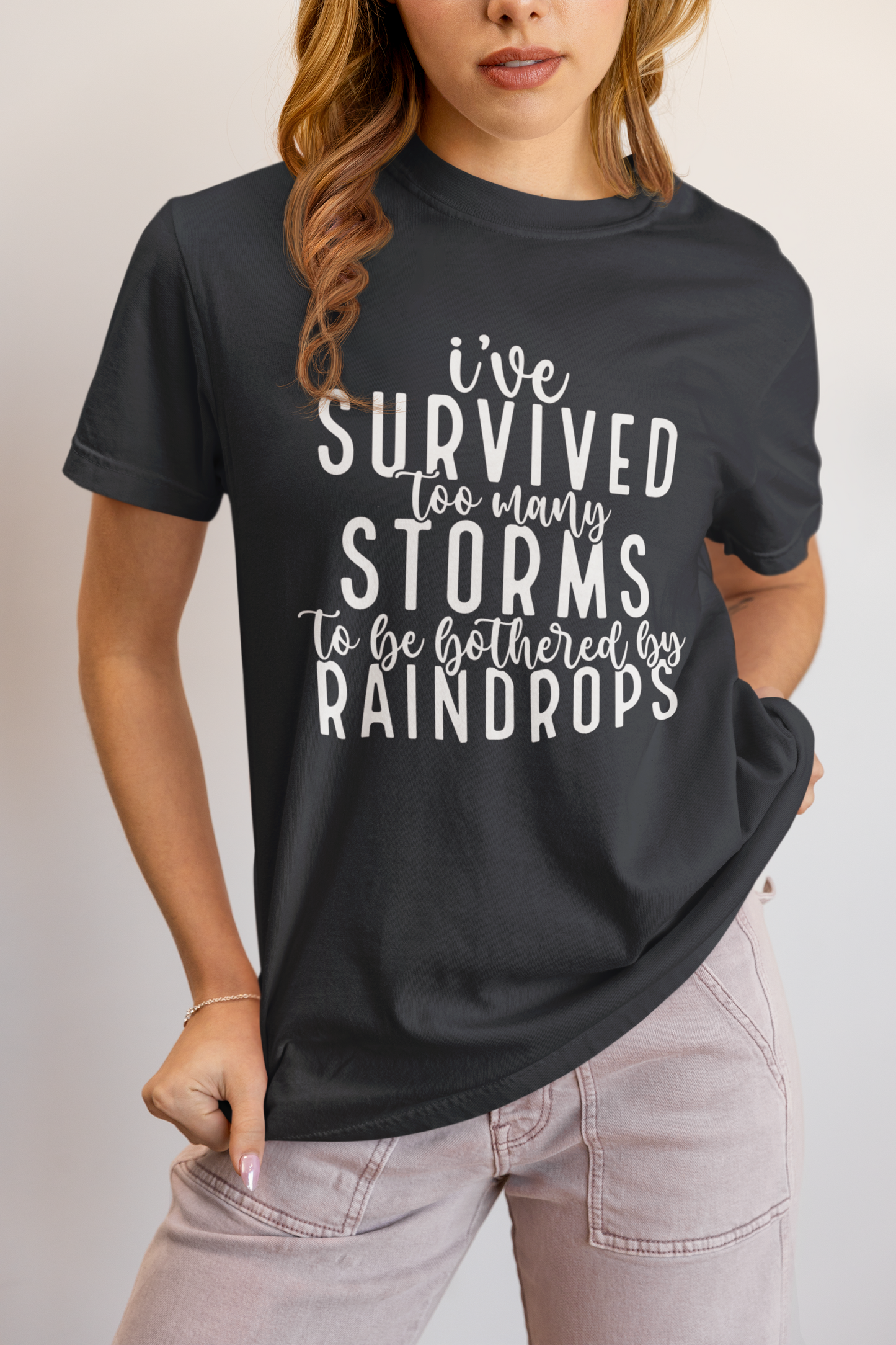 “I’ve Survived Too Many Storms” Christian Tee