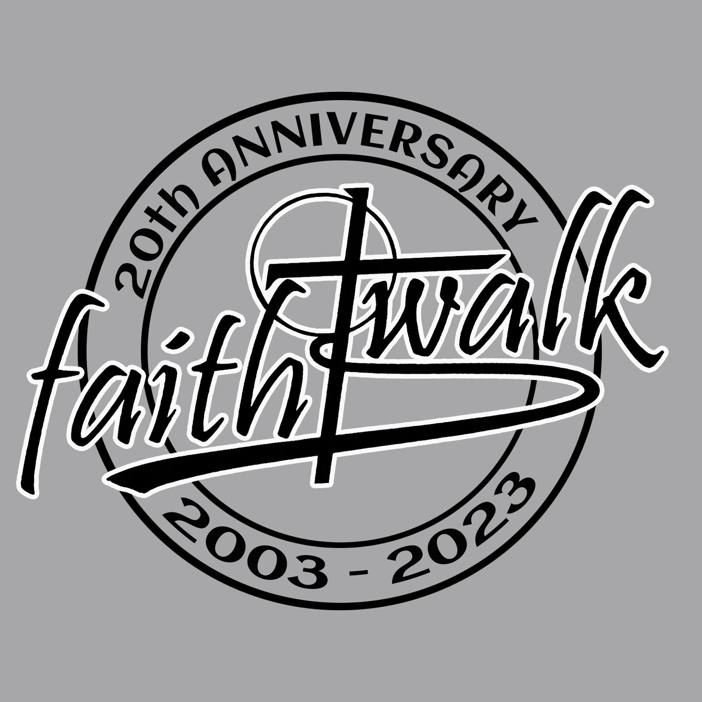 FaithWalk 20th Anniversary Shirt - front