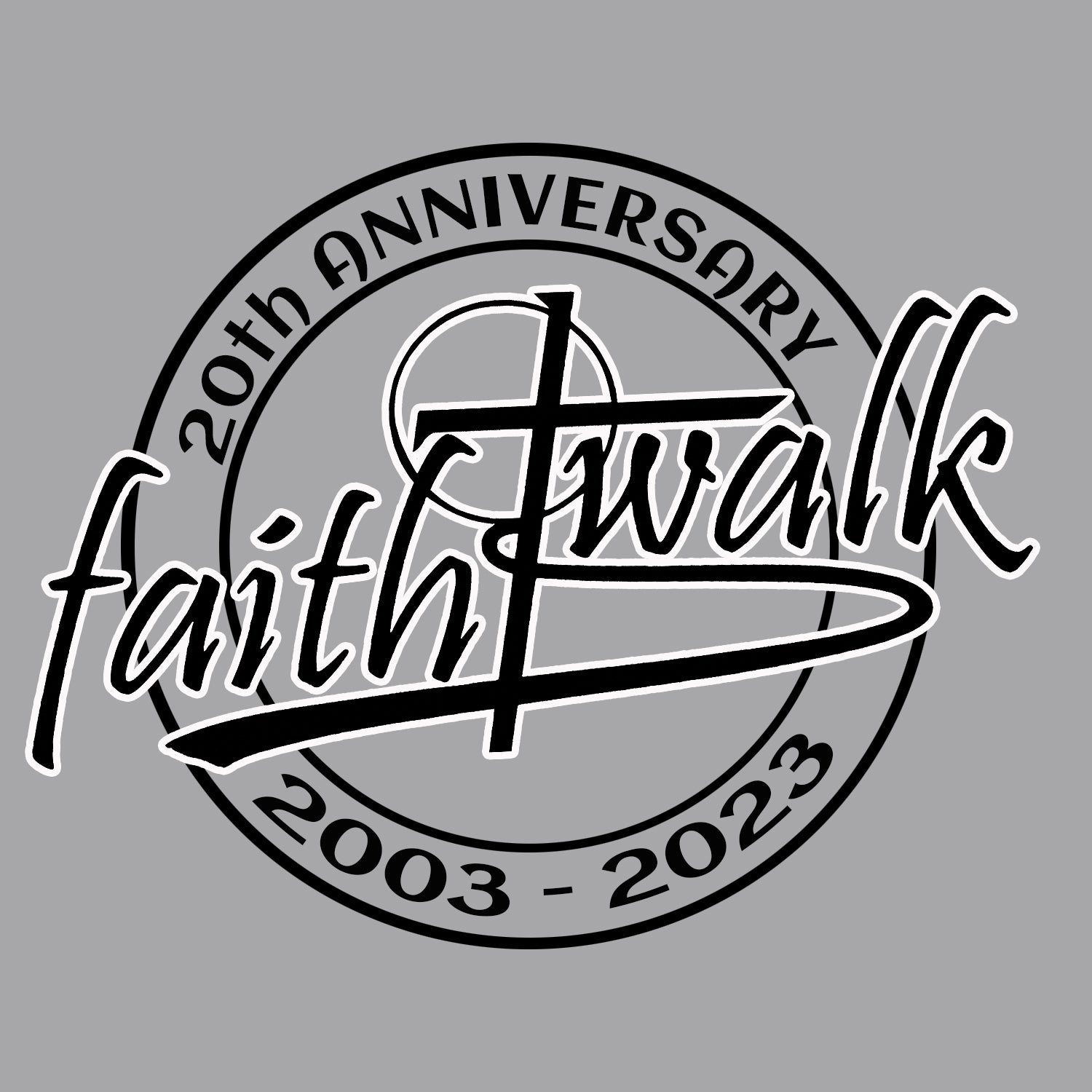 FaithWalk 20th Anniversary Shirt - front